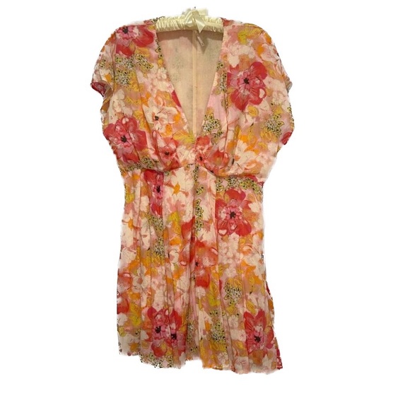 ❤️ Super Cute! Excellent condition, Free People floral dress, lined, medium - Picture 4 of 12